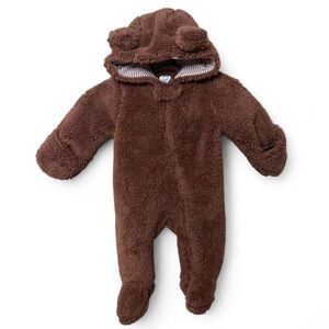 Carter's Brown Fleece Bear Footie